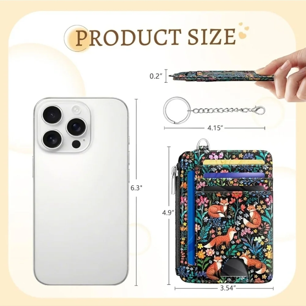 Floral Fox Card Organizer